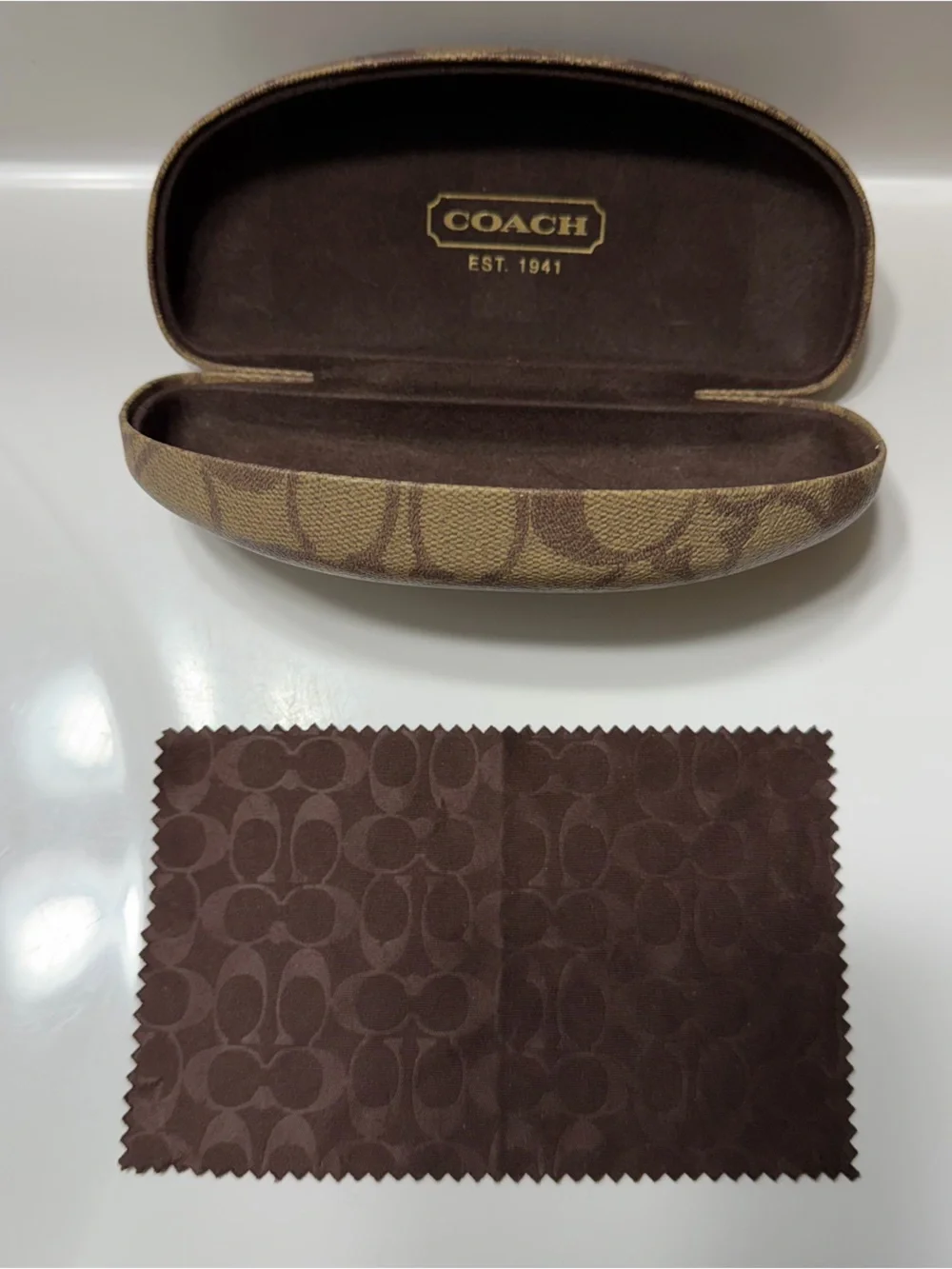 COACH Eyewear Case with Cleaning Cloth